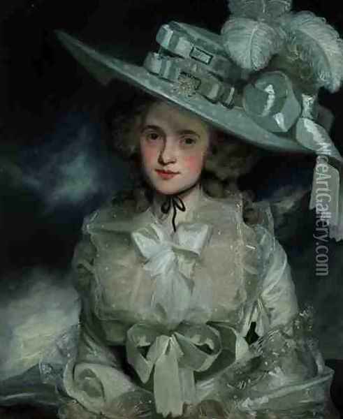 Portrait of Mary Boteler of Eastry Kent Oil Painting - John Hoppner