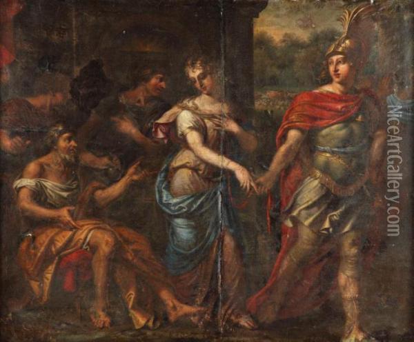 Scene Inspiree De L'histoire Antique Oil Painting - Charles Errard II