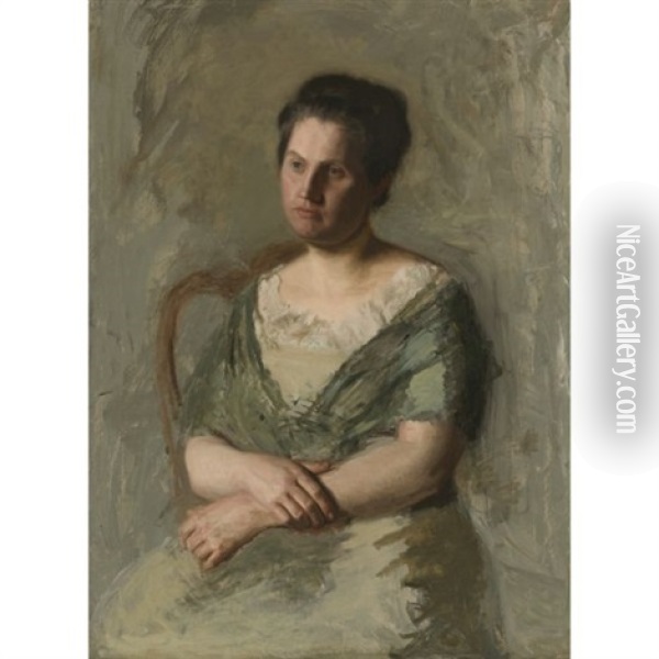 Mrs. William Shaw Ward Oil Painting - Thomas Eakins
