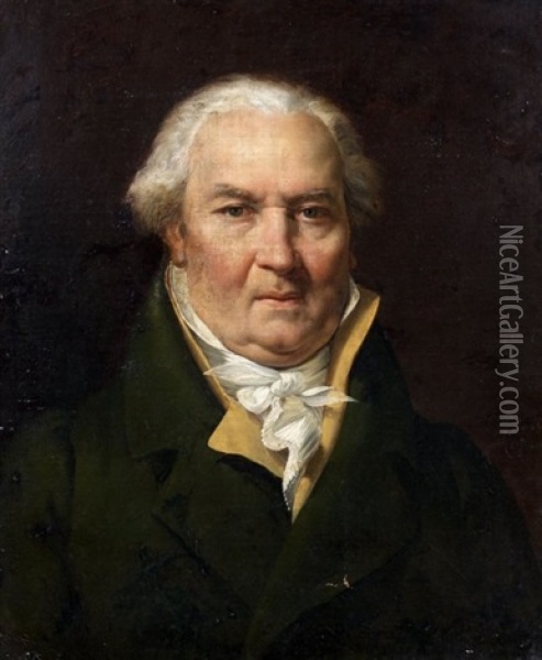Portrait D'homme Oil Painting - Merry-Joseph Blondel