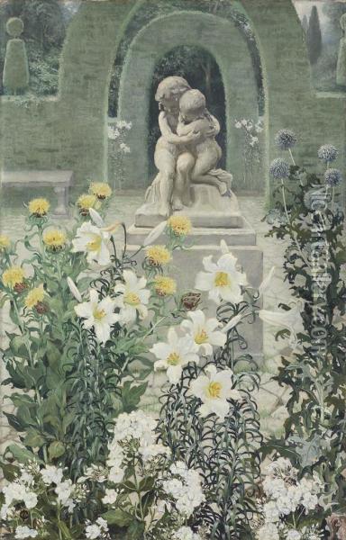 The Lily Garden Oil Painting - Isabel Codrington
