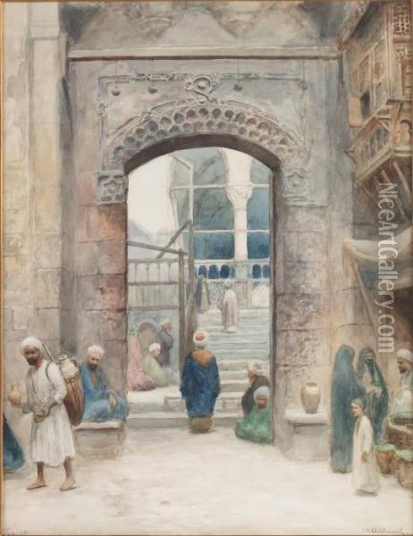 Gata I Kairo Oil Painting - Frans Wilhelm Odelmark