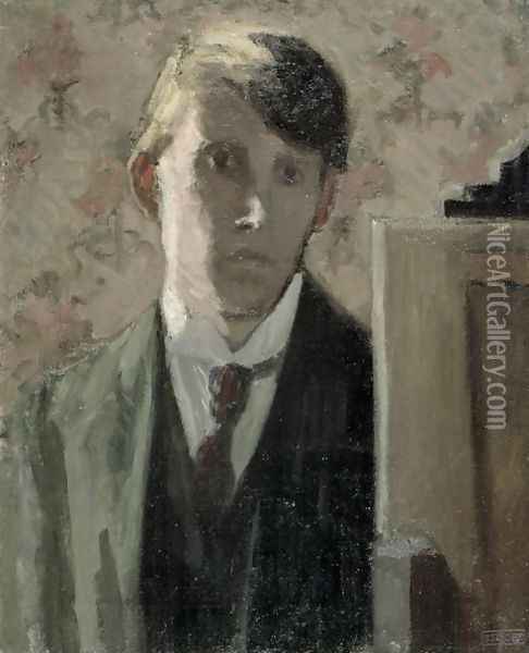 Self Portrait Oil Painting - Spencer Frederick Gore