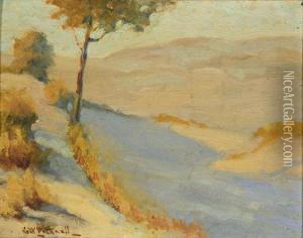 In The Dunes, Cucq Oil Painting - George W. Picknell