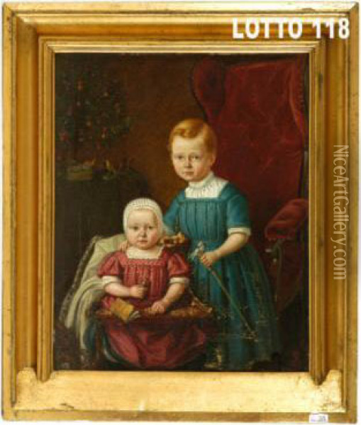 Bambini Oil Painting - Baudry Paul