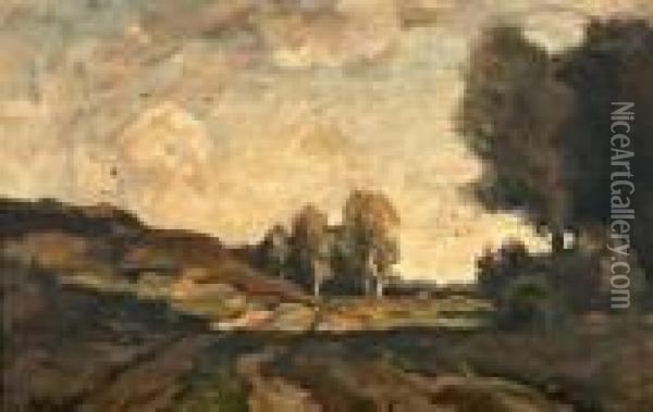Boomrijk Landschap Oil Painting - Theophile Emile Achille De Bock