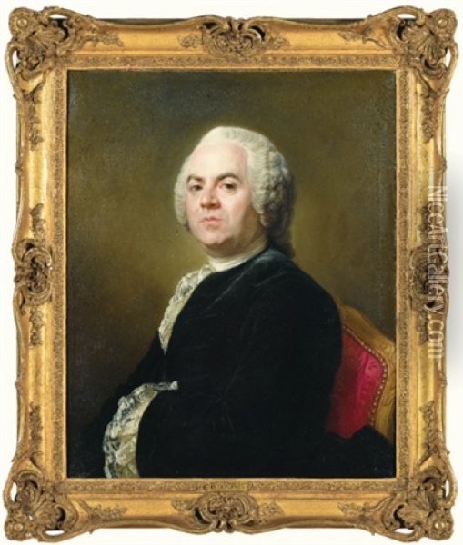 Portrait De Monsieur P. Anne Louis Medetin Oil Painting - Joseph-Siffred Duplessis