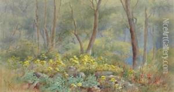 Spring Wildfowers Oil Painting - Marian Ellis Rowan