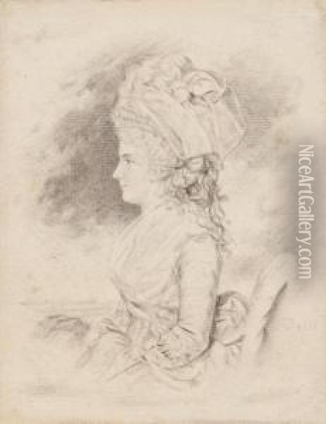 Portrait Of A Lady Oil Painting - John Downman
