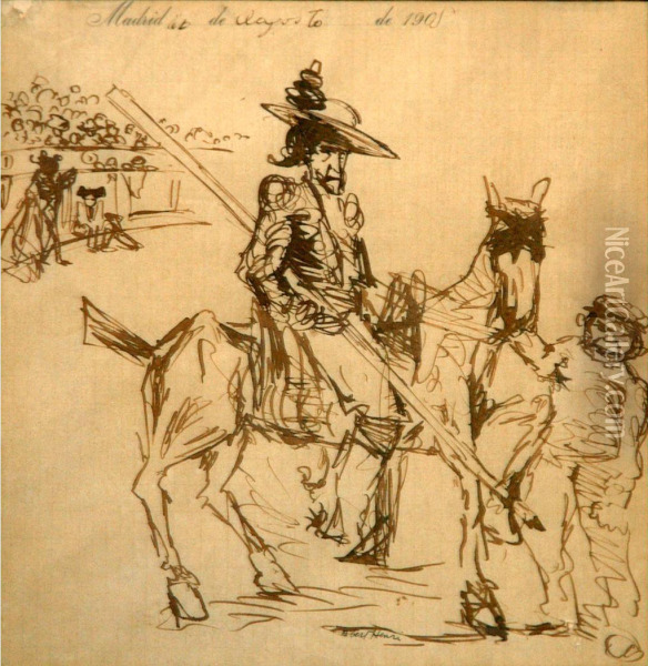 Don Quixote Oil Painting - Robert Henri