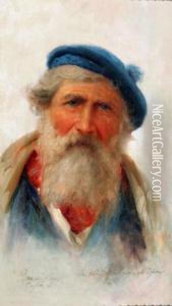Vecchio Pescatore Oil Painting - Bernard Hay