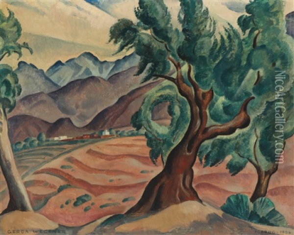 Matin Au Maroc Oil Painting - Gerda Wegener