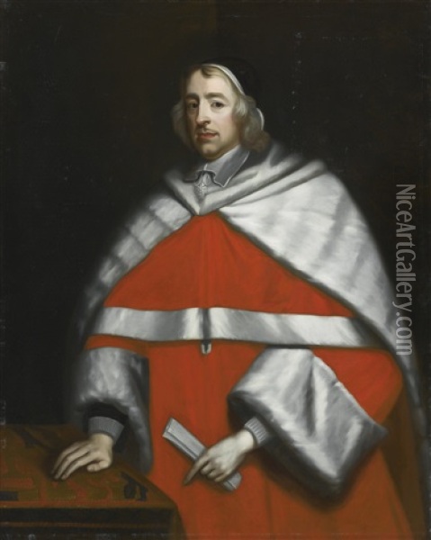 Sir Wadham Wyndham (1610-1668) Oil Painting - John Michael Wright