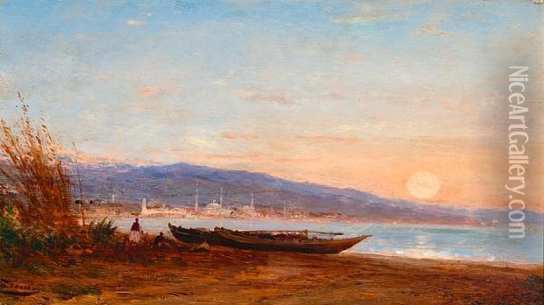 On The Bosphorus Oil Painting - Felix Ziem