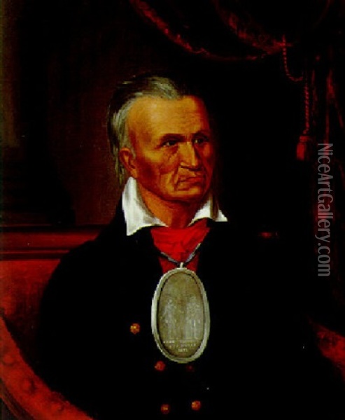 Red Jacket Oil Painting - Charles Bird King