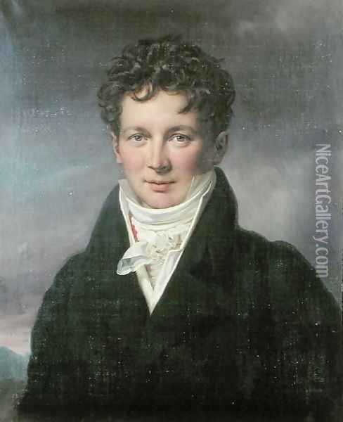Francois Magendie 1783-1855 Oil Painting - Paulin Jean Baptiste Guerin
