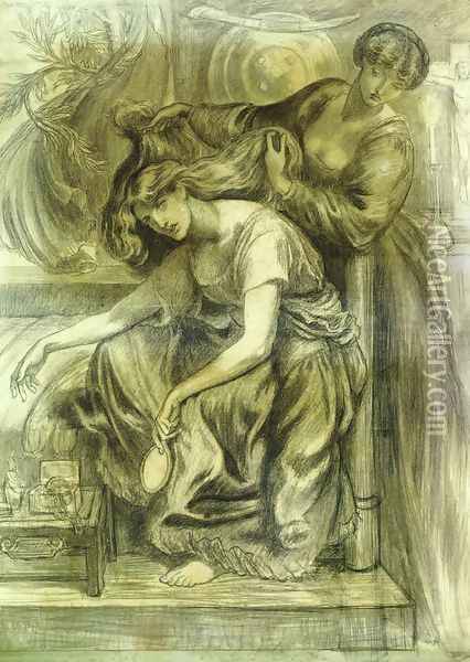 Desdemona's Death Song Oil Painting - Dante Gabriel Rossetti