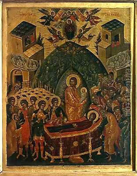 Dormition of the Virgin Oil Painting - Andreas Rico