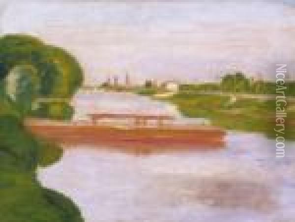 The Banks Of The River Seine Oil Painting - Jozsef Rippl-Ronai