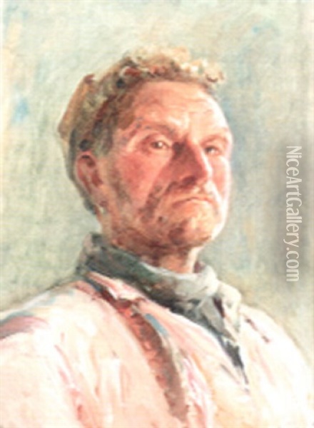 Le Pere Blin, Pecheur Oil Painting - Georges Ricard-Cordingley