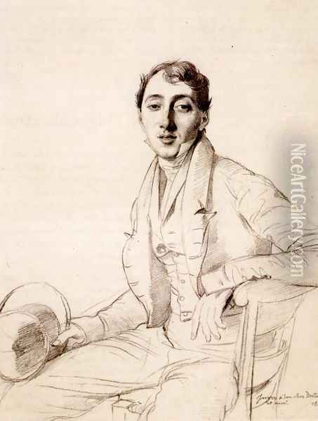 Dr. Louis Martinet Oil Painting - Jean Auguste Dominique Ingres