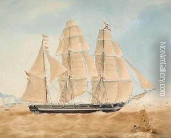 Barque Oil Painting - Jacob Spin