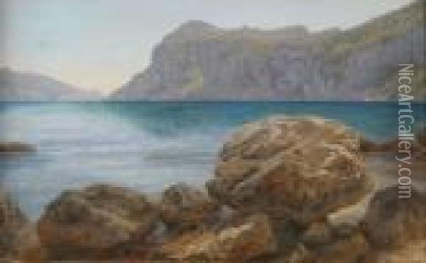 View Of Capri Oil Painting - Janus Andreas La Cour