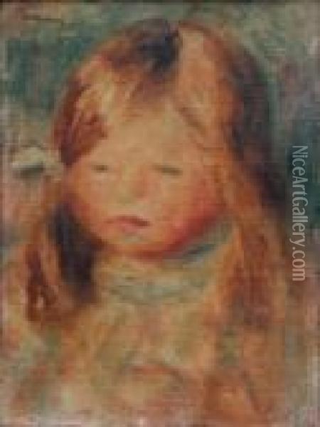 Etude Pour Le Portrait De Coco Oil Painting - Pierre Auguste Renoir