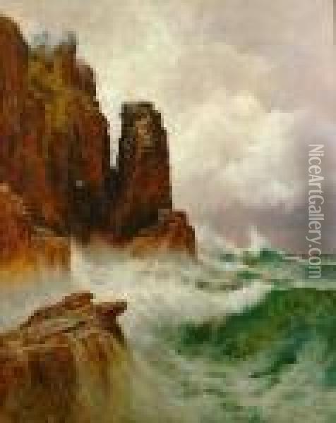 Off The Rocks Oil Painting - Arthur Suker