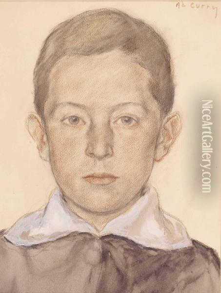 Portrat Eines Jungen Oil Painting - Adolf Curry