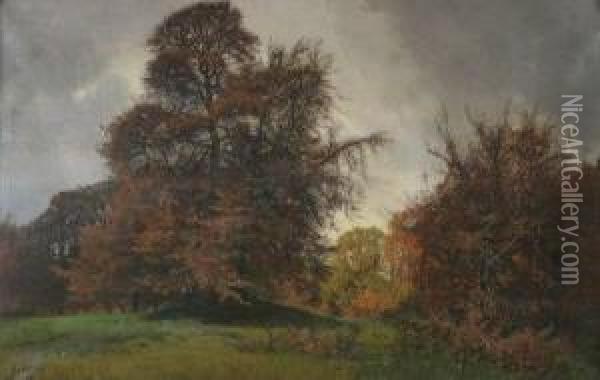 Autumn Landscape Oil Painting - Thorvald Simeon Niss