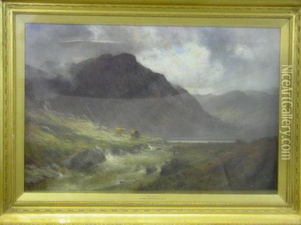 Glen Nevis Oil Painting - Alfred de Breanski
