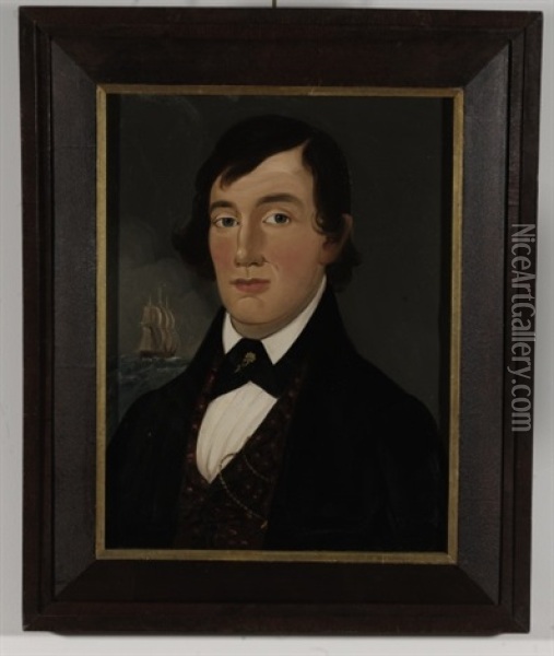 Portrait Of Otis Swett Oil Painting - William Matthew Prior