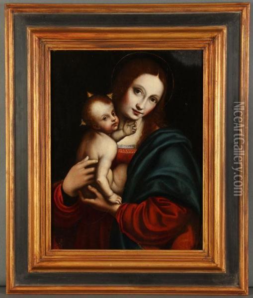 The Madonna And Child Oil Painting - Giampietrino