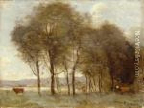 Vaches Au Paturage Oil Painting - Jean-Baptiste-Camille Corot