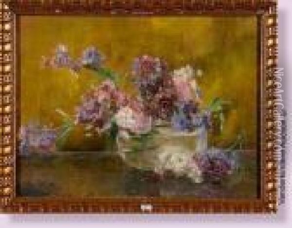 Vase De Fleurs Oil Painting - Berthe Art