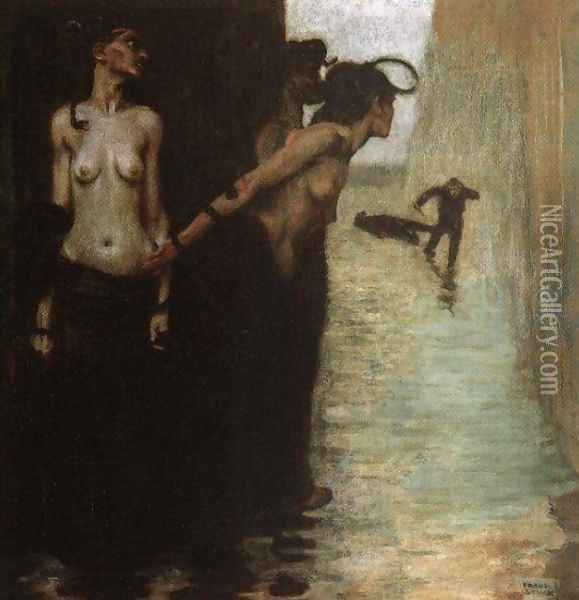 The Murderer Oil Painting - Franz von Stuck