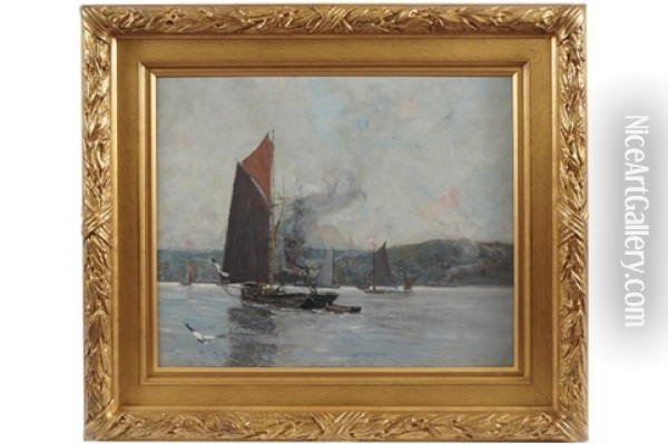 The Sail Of The Bank Oil Painting - James Kay