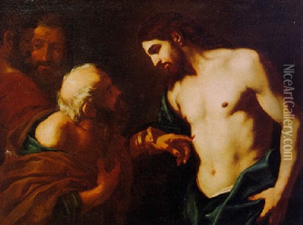 The Doubting Thomas Oil Painting - Giovanni Battista Beinaschi