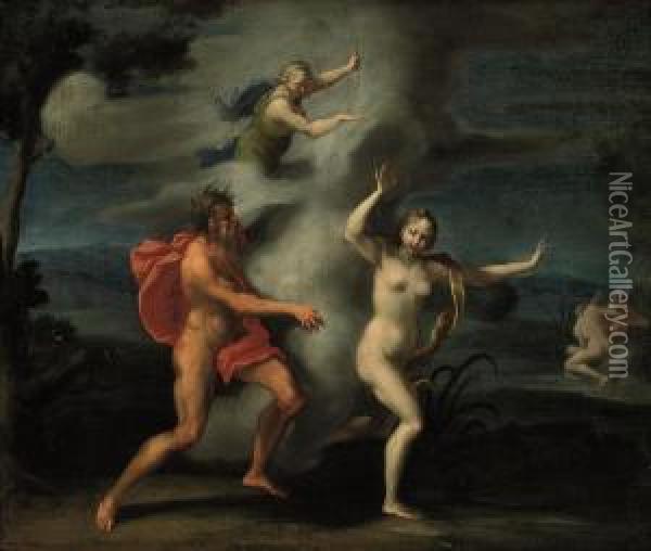 The Abduction Of Persephone Oil Painting - Cirlce Of Filippo Lauri