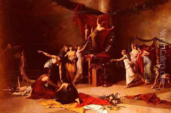 The Pagan Festival Oil Painting - Ada Mangilli
