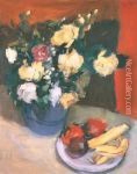 Kwiaty I Owoce Oil Painting - Joachim Weingart