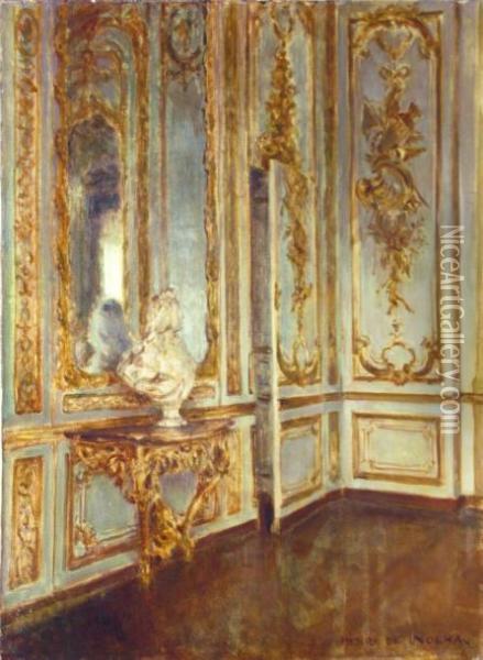 Interieur Au Chateau De Versailles Oil Painting - Henri Girault De Nolhac