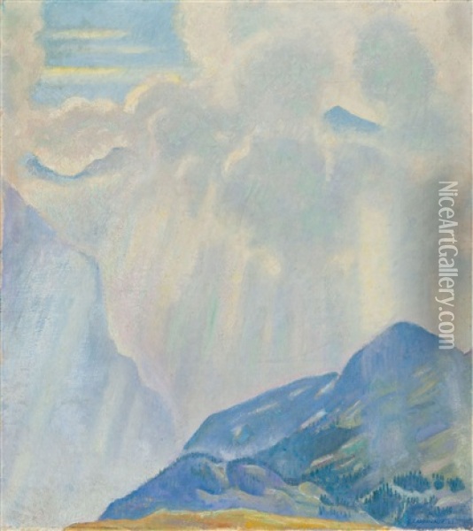 Nachmittagswolken Oil Painting - Emil Cardinaux