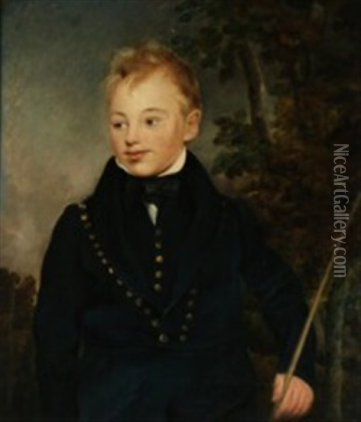 Portrait Of A Boy Oil Painting - John Constable