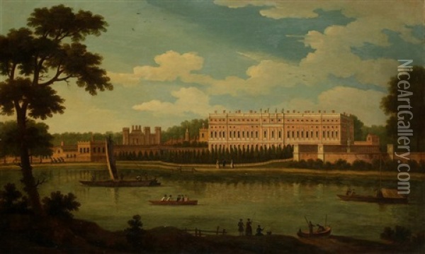 Hampton Court Oil Painting - Joseph Nichols