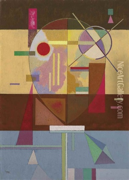 Zersetzte Spannung (disintegrated Tension) Oil Painting - Wassily Kandinsky