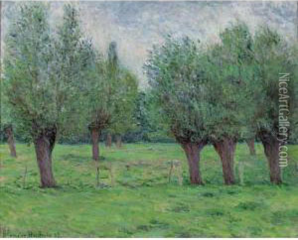 Les Jardins De Claude Monet A Giverny Oil Painting - Blanche Hoschede-Monet