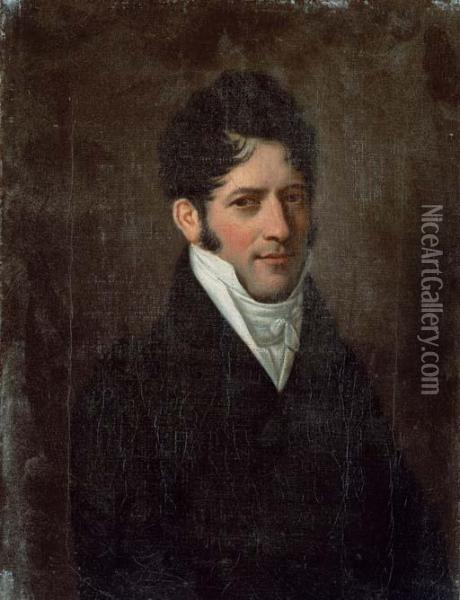 Portrait De Jeune Homme Oil Painting - Louis Leopold Boilly