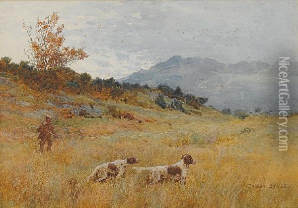 English Setters Oil Painting - Ernest Edward Briggs